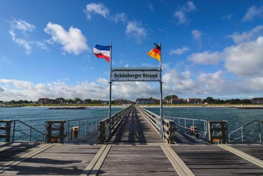 Schönberger Strand von der Seebrücke
